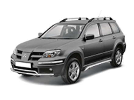 Mitsubishi Outlander I 2003-2005 на рейлинги