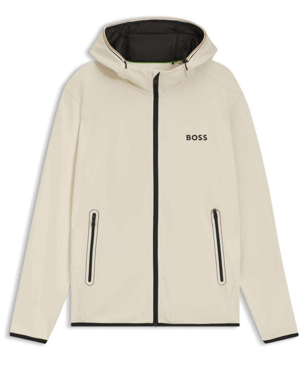 Куртка теннисная BOSS Sicon TOC Zip-Up - open white