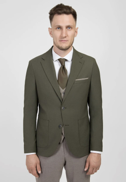 Мужской классический костюм (хаки) А35