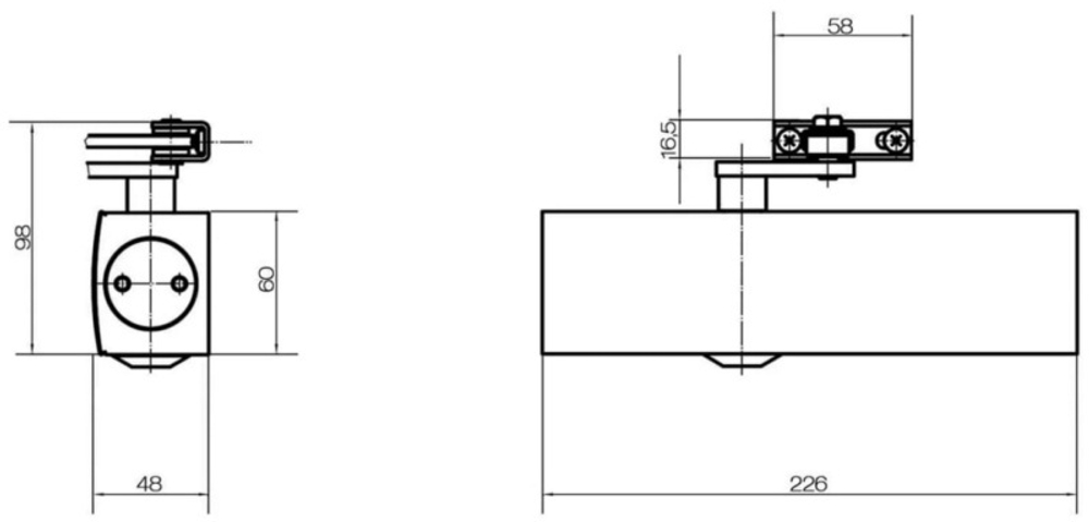 Доводчик GEZE TS-2000 EN2/4/5 со станд. тягой, белый до 120 кг