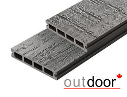 Террасная доска ДПК Outdoor 3D 150*25*4000 мм. VIRGINIA/COLORADO темно-серая