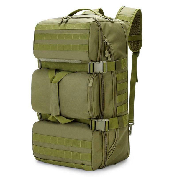 Вместительный тактический рюкзак 60л / олива
