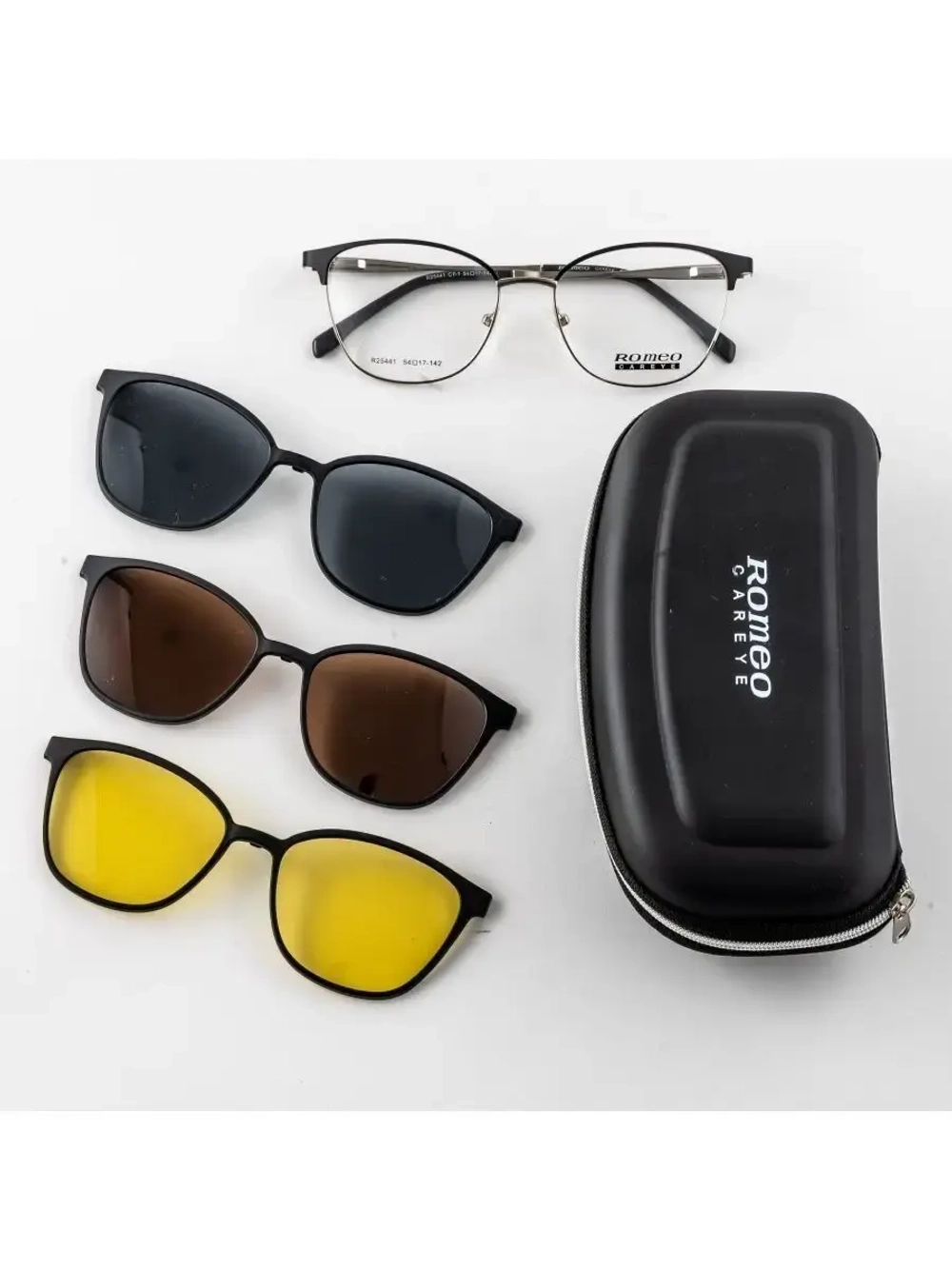 Оправа для очков с магнитными накладками 4в1