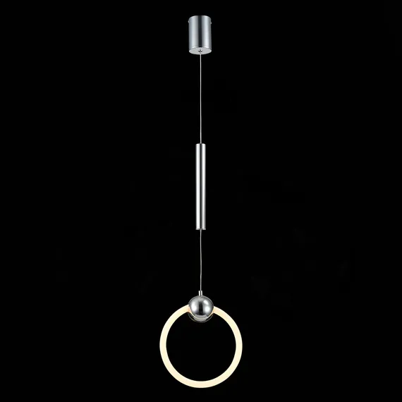 SL1578.103.01 Подвес ST-Luce Хром/Белый,Хром LED 1*15W 3000K GIERA