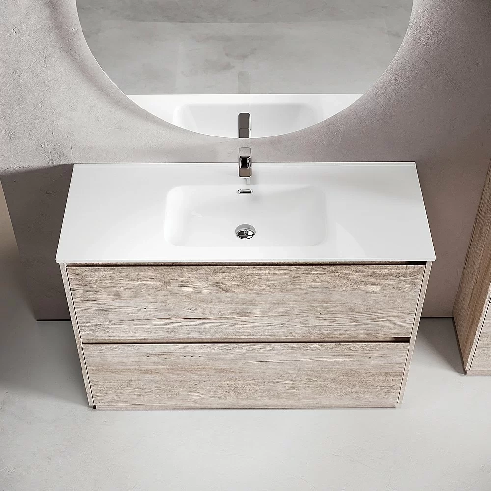 Тумба с раковиной Sancos Libra Floor 120 LB120F-1EG дуб галифакс натуральный