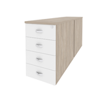 Тумба двойная приставная/опорная Onix Direct