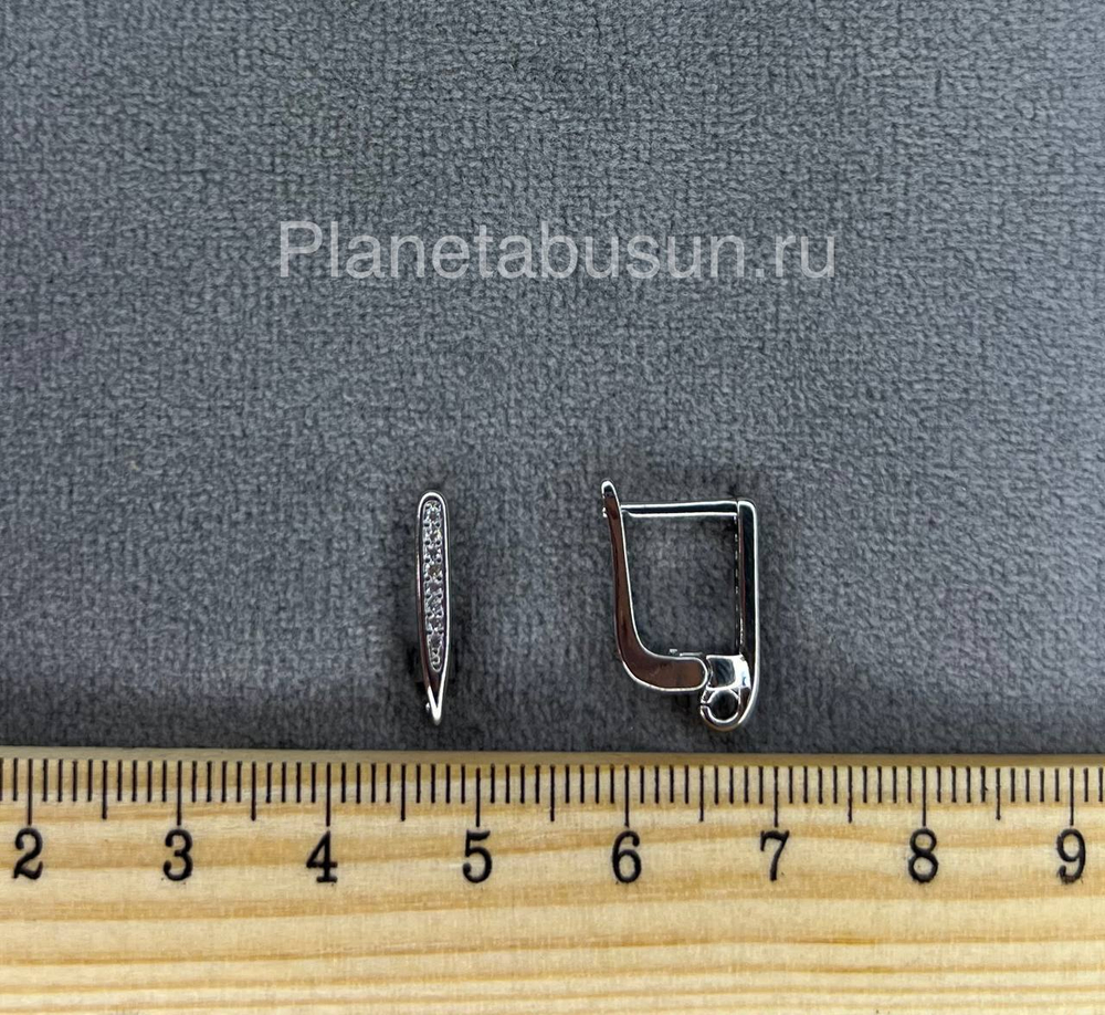 Швензы люкс (Корея) пара с микроцирконами 0488