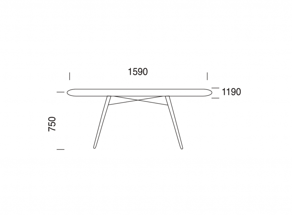Стол ламинированный Papatya Wox, натуральный