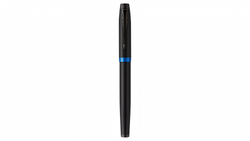 Перьевая ручка Parker IM Vibrant Rings Flame Blue, перо:F/M , цвет чернил: blue, в подарочной упаковке.