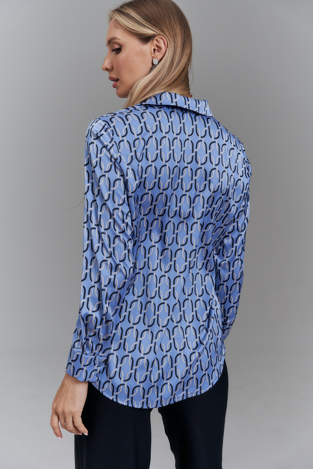 Блуза с геометрическим принтом Тамбовчанка