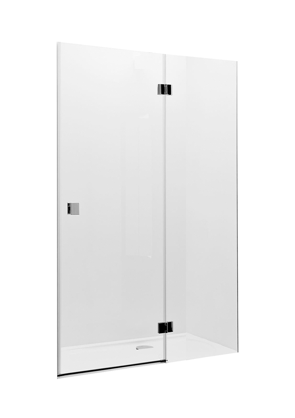 Душевое ограждение Roca Metropolis, дверь распашная 90X195 см, прозрачное стекло, профиль хром 7MP3409012M