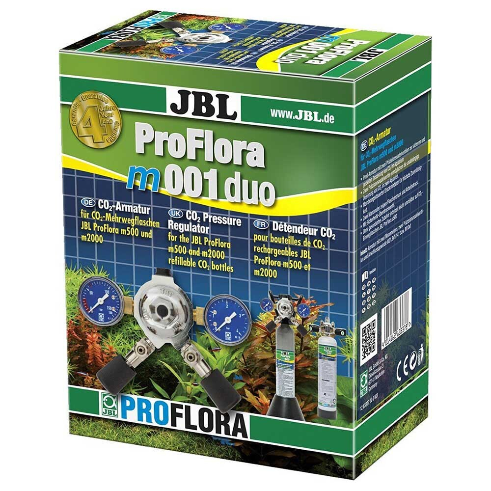 JBL ProFlora m001 duo - редуктор для СО2-систем с заполняемым баллоном на два аквариума