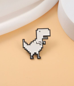 Металлический значок "Дино T-Rex Game"