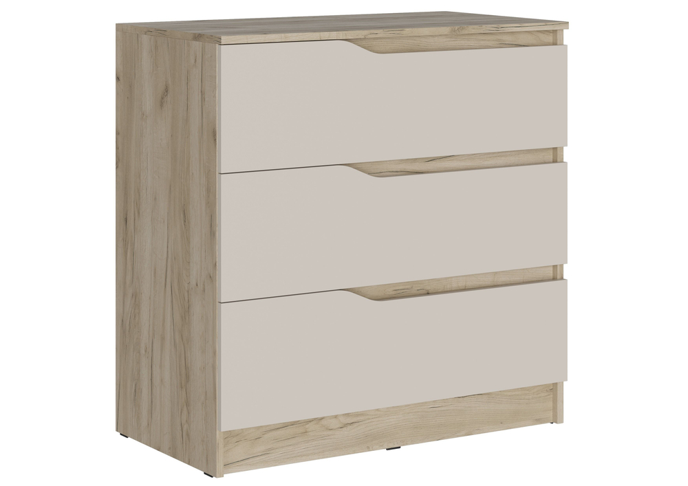 Комод для одежды с ящиками Дуб Крафт Серый/Кашемир 85х87х46,8 см