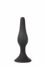 Чёрная анальная втулка Sex Expert - 10 см. (Цвет: черный)