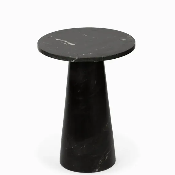 Кофейный стол Jed Ø45х60 см, черный индийский мрамор