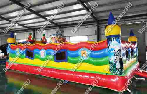 Коммерческий надувной батут "Сафари приключения" 8*5*2,8 м