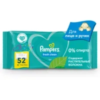 Влажные Салфетки Pampers FreshClean 52 шт
