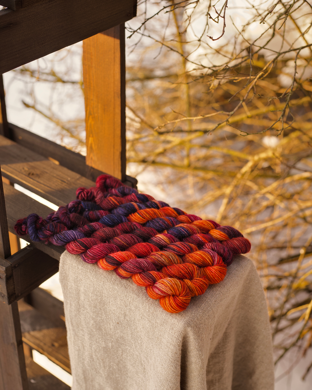 Носочная пряжа с добавлением шерсти "Галактика" 20 г