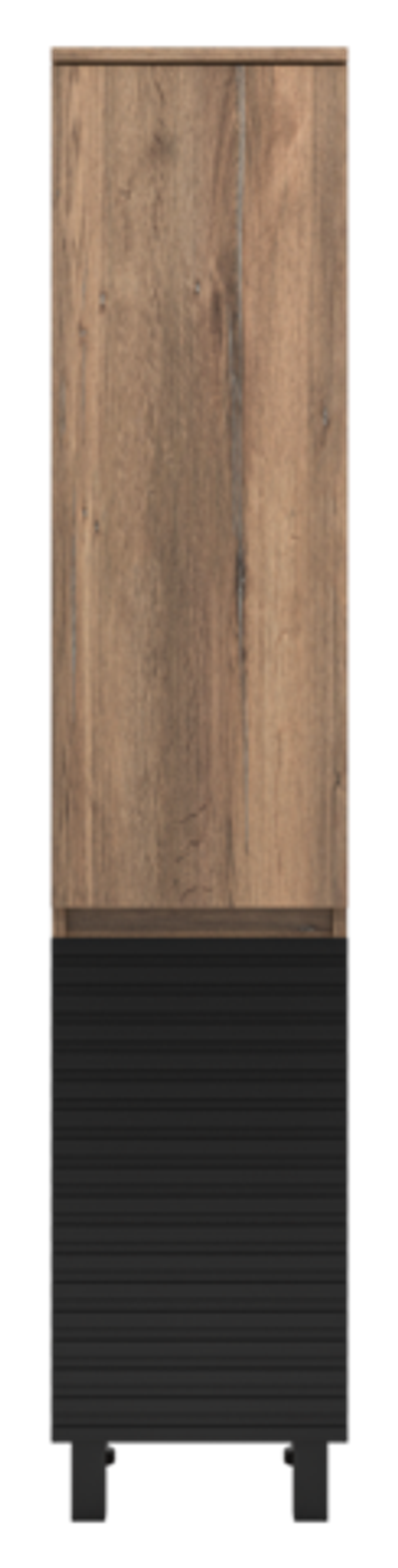 Шкаф - пенал Brevita Dakota 35 универсальный левый (черный)