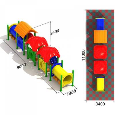 Детский игровой комплекс «Летний Поезд»