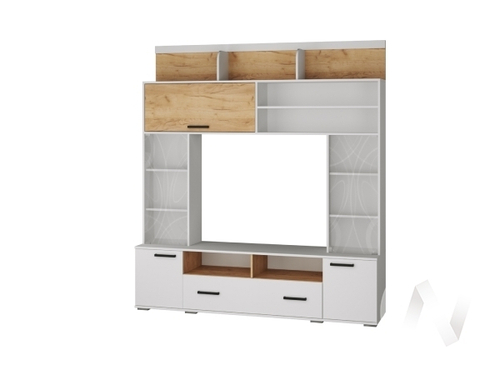 ОГЦС-2 Гостиная Оскар-18 (белый/дуб крафт золотой)