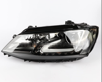 Передние фары Джетта 6 2011-2019 V15 type [Комплект Л+П; ходовые огни; би LED линза; электрокорректор; OEM replica]