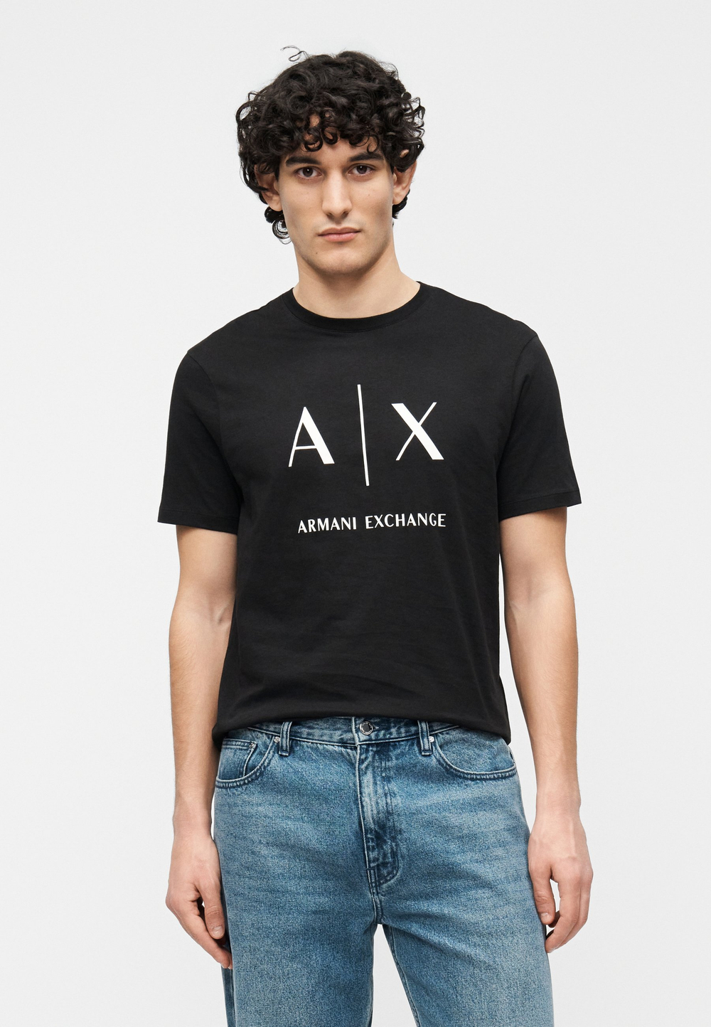 Armani Exchange Футболка с принтом - Чёрный