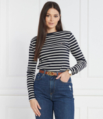 Блузка CODY RIB SLASH-NK LS Tommy Hilfiger - темно-синий(WW0WW40829)