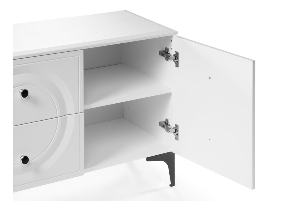 ТВ-тумба Вестра белый шагрень