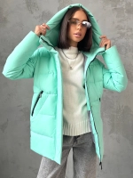 Куртка весенняя удлиненная с капюшоном
