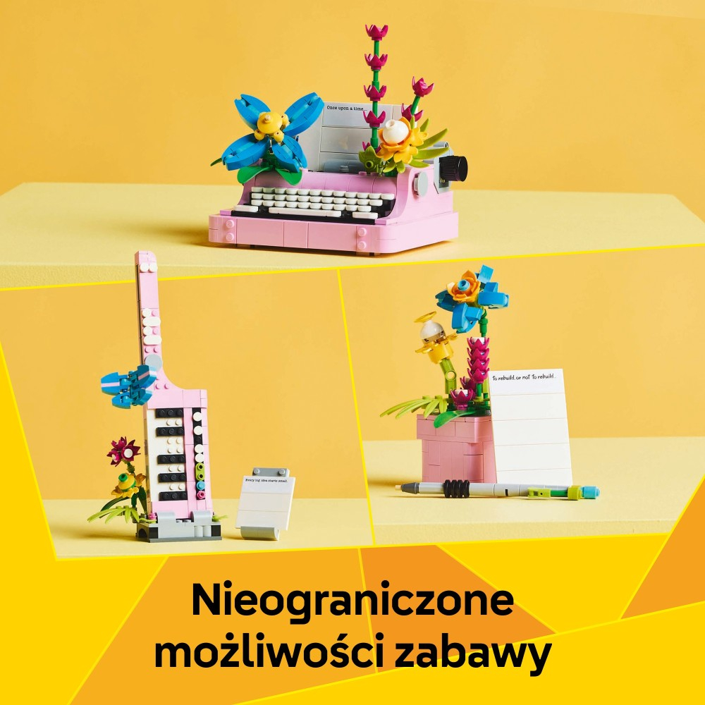 Конструктор LEGO Creator 31169 Печатная машинка с цветами — фото 11