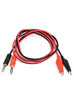 Щупы для мультиметра "крокодил - банан", провод 1метр