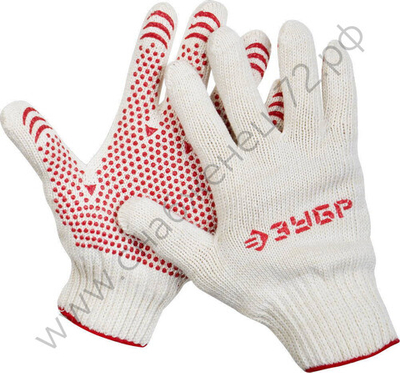 ЗУБР мягкое противоскользящее покрытие, ПВХ-гель, 10 пар, размер L-XL, перчатки для тяжелых работ (11392-K10)