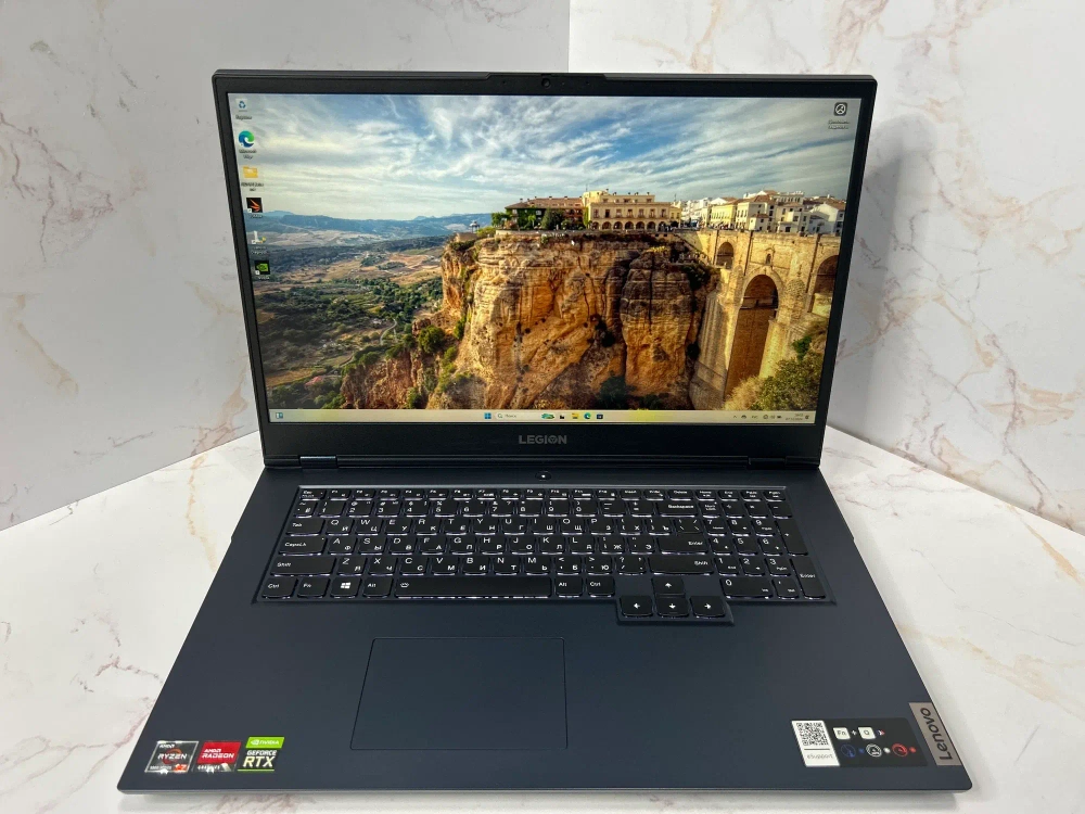 Ноутбук игровой Lenovo Legion 5 17ACH6H (82JY000CRU) 17.3"/AMD Ryzen 7 5800H/RAM 16GB/SSD 512GB/nVidia GeForce RTX 3060 6GB/IPS/1920*1080/Windows 11/Подсветка кл-ры: LED/черный. Состояние: B1