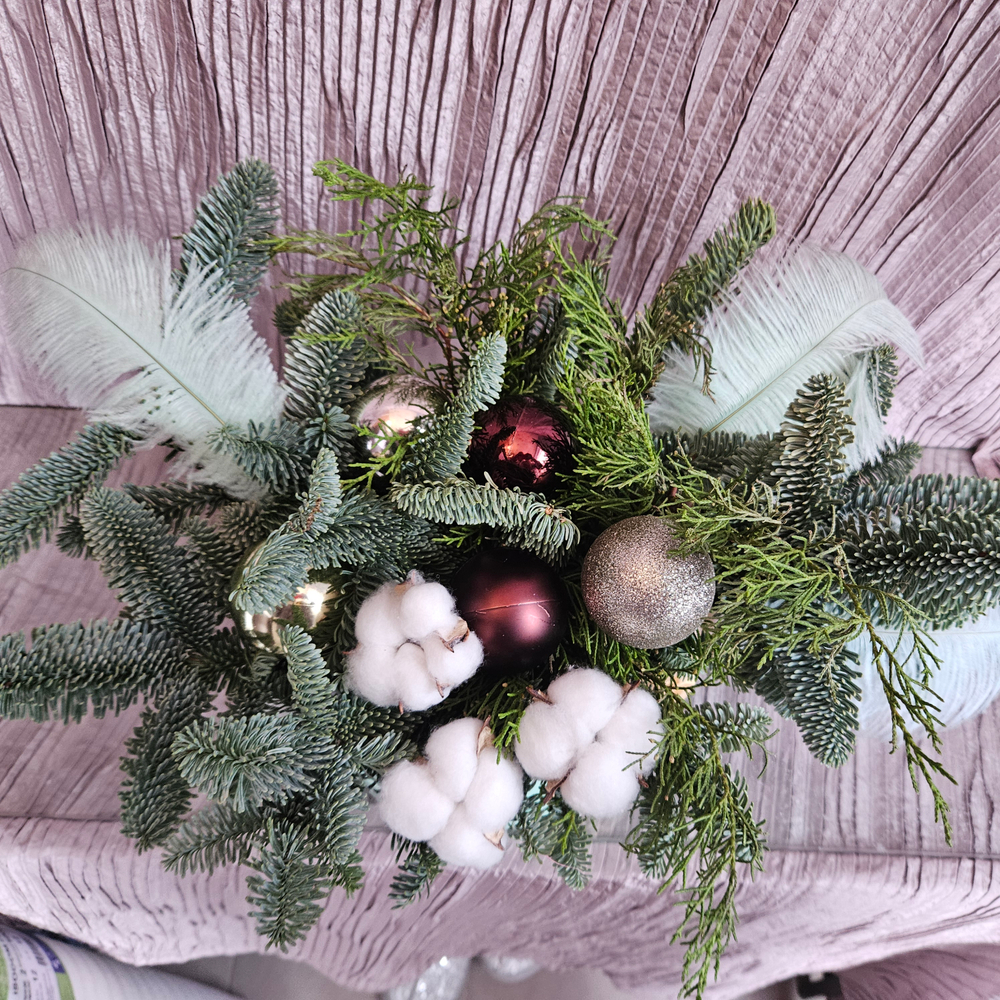 Композиция новогодняя "Воздушная"