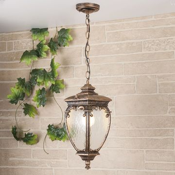 Подвесной уличный светильник Andromeda H GLYF-8024H чёрное золото Elektrostandard