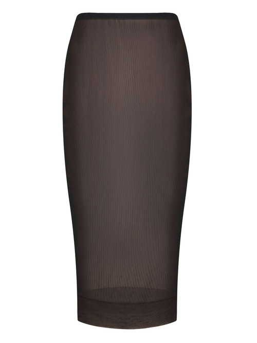 Юбка миди из двойной сетки