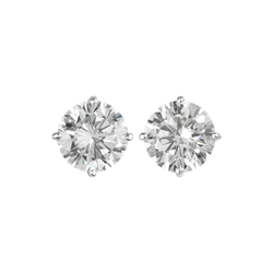 Серьги пусеты White L