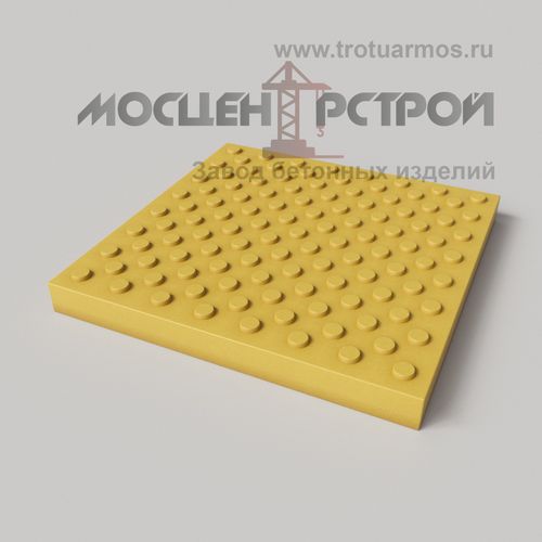 Тактильная Плитка 500х500х50 Конусный риф в Шахматном порядке