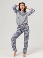 Уют костюм (серый) Lena Basco (Акция)