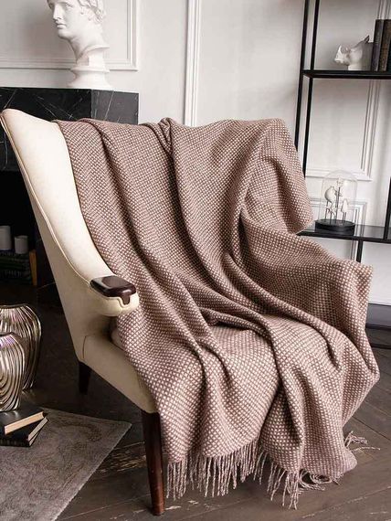 Плед GERDA 1-01 из шерсти монгольских ягнят LITVILAS