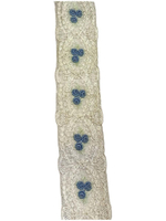 кружево на сетке вышивка шелк/хлопок (Франция) ш-6см цена за 1м