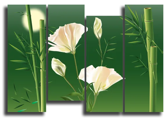 Модульная картина "Бамбук"