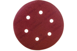 Круг шлифовальный СТАНДАРТ (5 шт; 150 мм; 6 отв; Р180) Зубр 35350-150-180