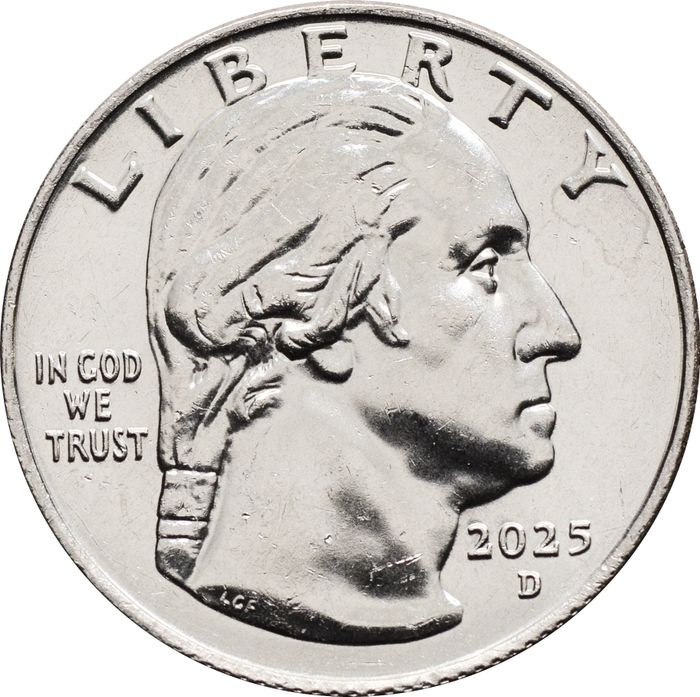 25 центов (1/4 доллара, квотер) 2025 США «Американские женщины - Алтея Гибсон» (D)