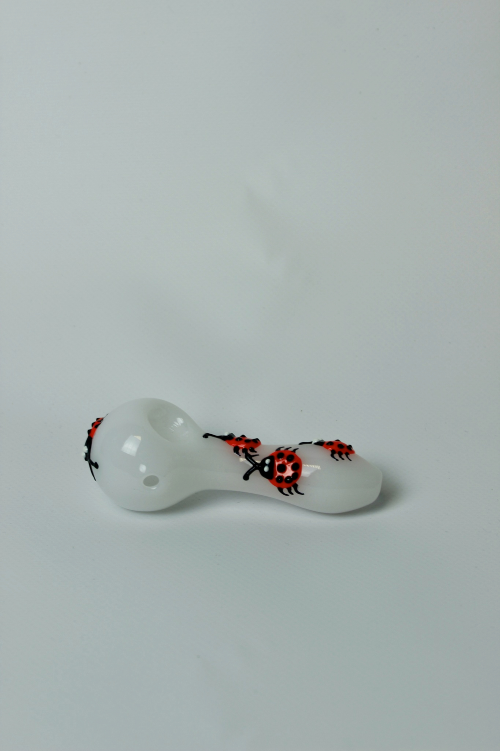 Трубка сувенирная - стекло божья коровка 10 см JX-108