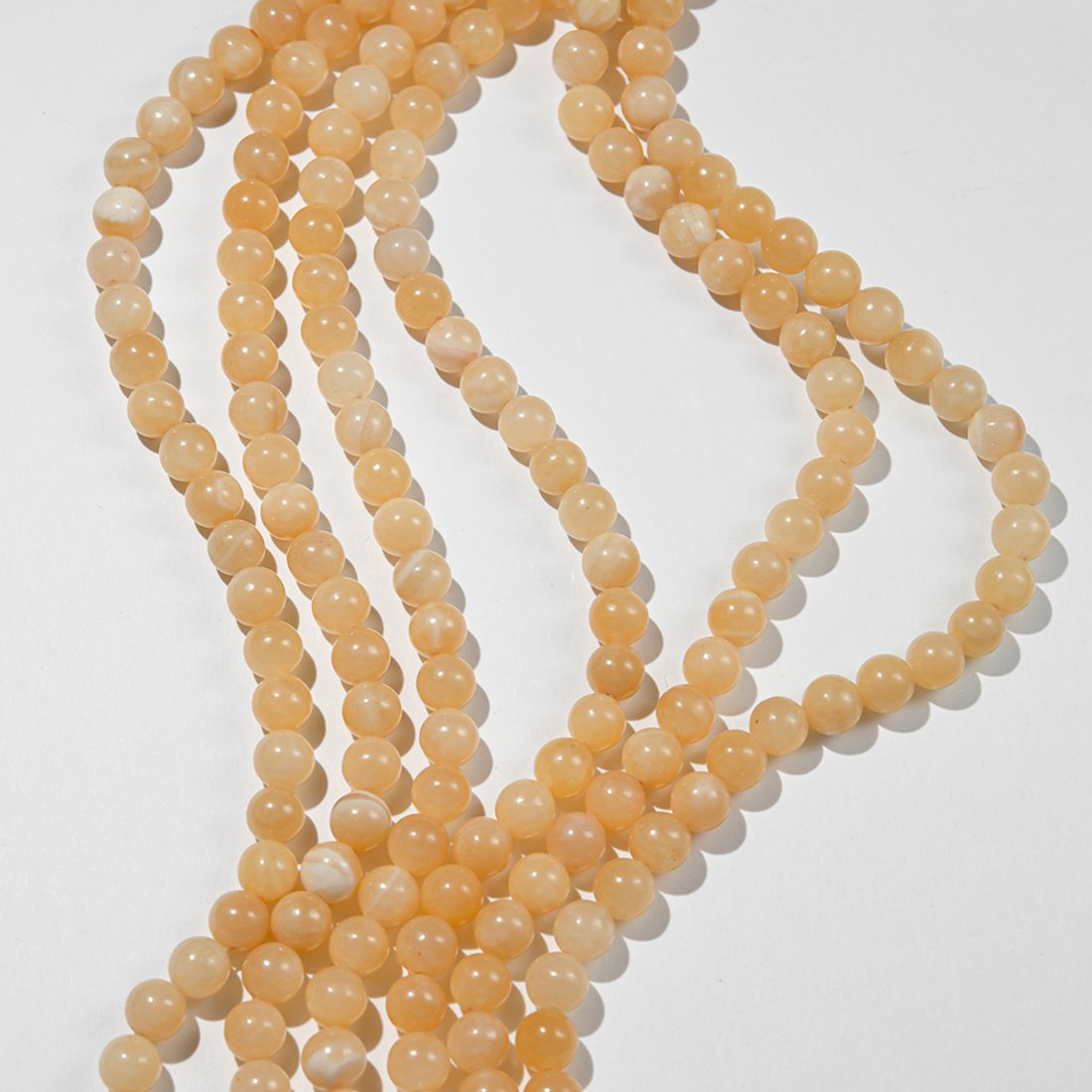 Желтый кальцит, 8,7мм, шар