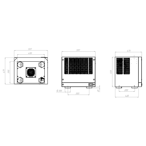 Nordsar RU3W-2000(220) ID ROOF. 2000Вт 220V кондиционер потолочный