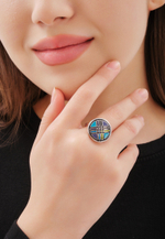 Кольцо SANYRAQ BLUE STEEL